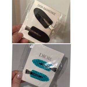 Dior Hair Clips Blue or Black